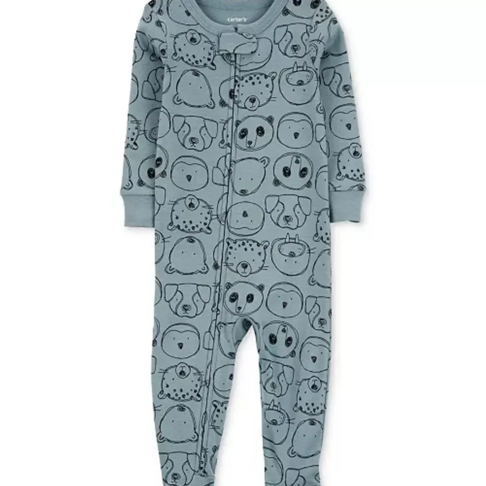 Carter's Toddler Boys 1-Piece Footed Pajama Animal print multiple sizes NWT
